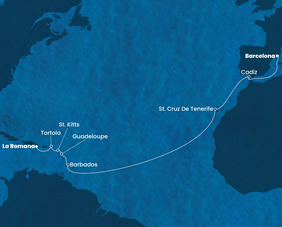 Transatlantic Brazil gay cruise map