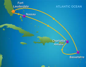 Tidal Wave Caribbean gay bears cruise map