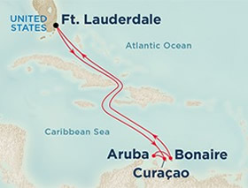 Southern Caribbean Adventure Bears gay cruise map