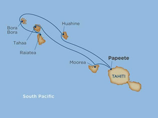 Exclusively gay Tahiti Cruise map