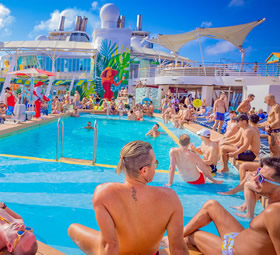 Alure Caribbean gay cruise - Awesome sea day