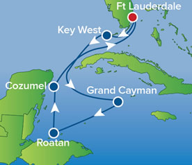 All Gay 2017 RSVP Caribbean Cruise map