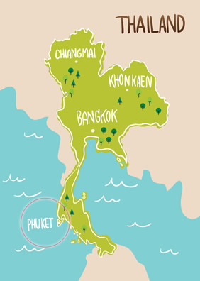 TropOut Thailand Phuket map