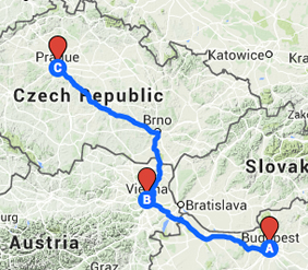 Central Europe Gay Tour Map