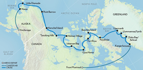 Northwest Passage Gay Cruise Map