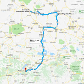 Sensual Mexico gay tour map