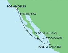 Mexican Riviera Gay cruise map