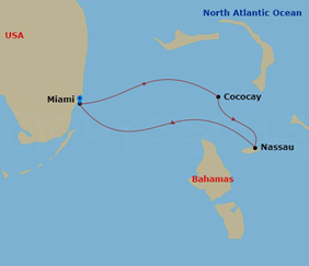 Bahamas gay cruise map