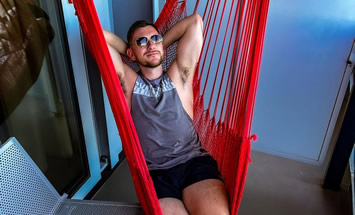 Scarlet Lady stateroom balcony