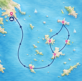 Greece Big Pride cruise map