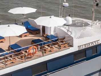 Harmony G mega yacht sun deck