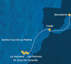 Canary Islands gay cruise map