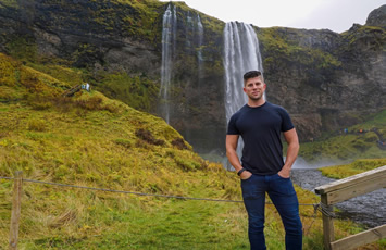 Iceland Gay Cruise waterfall