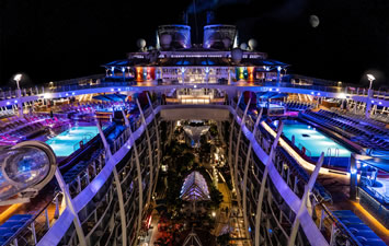 Symphony of the Seas night time