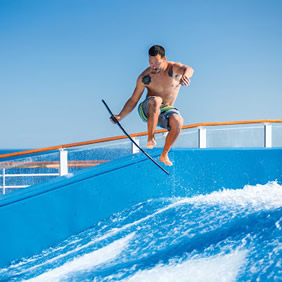 Transatlantic gay cruise FlowRider