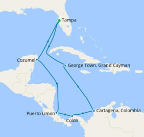 West Caribbean gay bears cruise map
