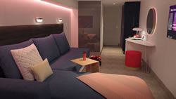 Scarlet Lady Insider Stateroom