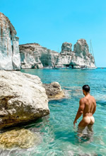 Greece luxury gay catamaran cruise