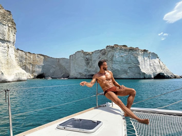 Milos Greece gay sailing cruise