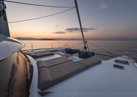 Saba 50 Catamaran sun deck