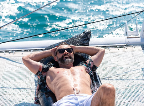 Greek Isles luxury gay catamaran cruise