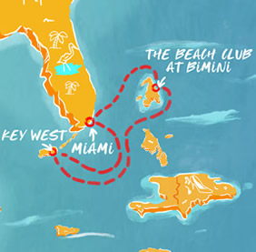 Virgin New Year gay cruise map