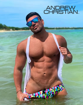 Andrew Christian gay swimwear