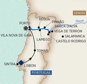 Douro River gay cruise map