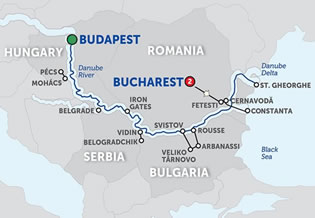 Lower Danube All-Gay River Cruise 2019 from Budapest to Bucharest ...