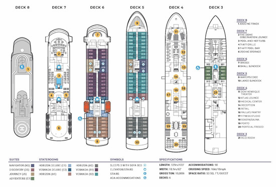 World Traveller deck plans
