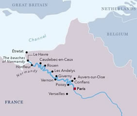 Seine River Gay Cruise Map 