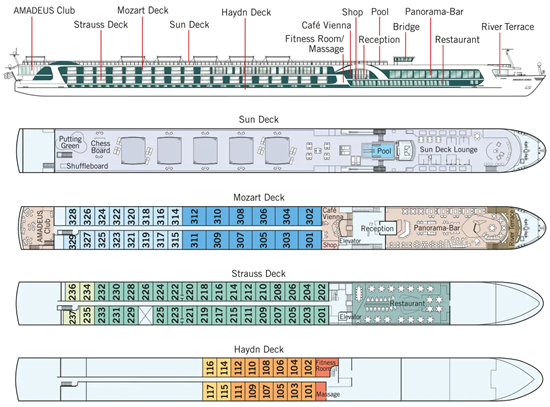 Amadeus Aurea deck plans