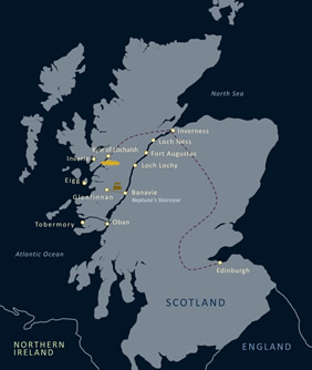 Scotland gay cruise map