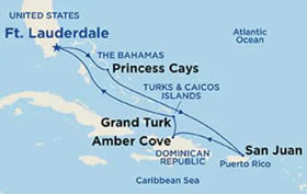Eastern Caribbean gay bears cruise map