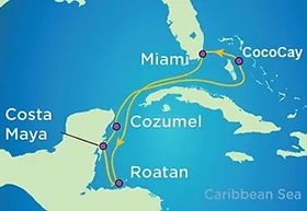 Western Caribbean gay bears cruise map