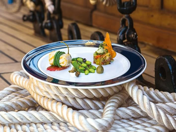 Sea Cloud gourmet meals