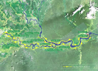 Exclusively Gay Amazon River Expedition Cruise Map