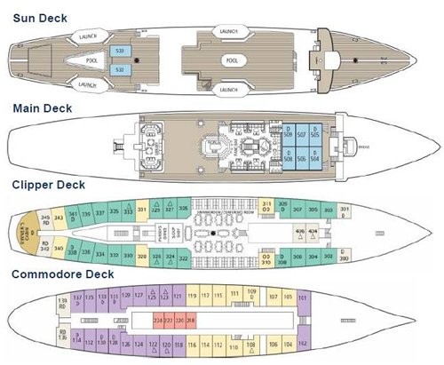 Star Clipper Deck Plan