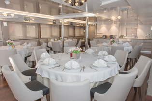 Adriatic Sun ship dining room view