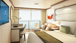 Sky Princess Deluxe Balcony Stateroom