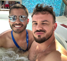 South America gay cruise - fun day at sea