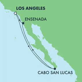 Mexican Riviera gay cruise map