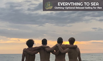 Everything to Sea clothing optional sailing trip for men