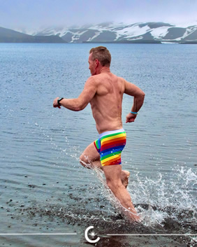 Antarctica gay cruise swim