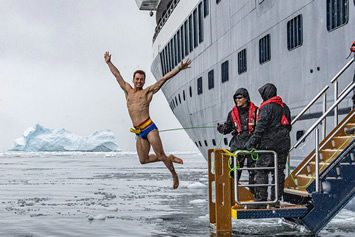 Arctic gay cruise polar plunge
