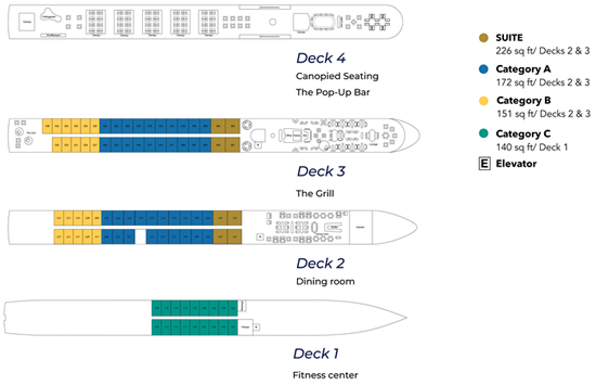 The Gentleman deck plan