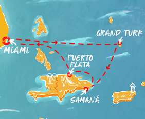 Caribbean gay bears cruise map
