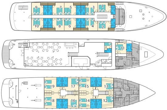 Adriatic Sun Deck Plans