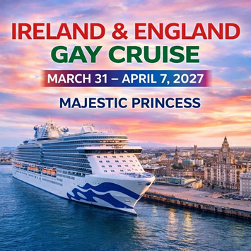 Ireland & England gay cruise 2027
