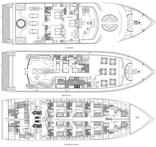 MV Horizon III deck plan
